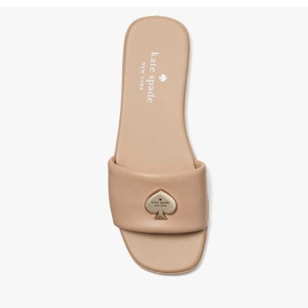 Kate Spade Beige Slide Sandals - Picture 3 of 4